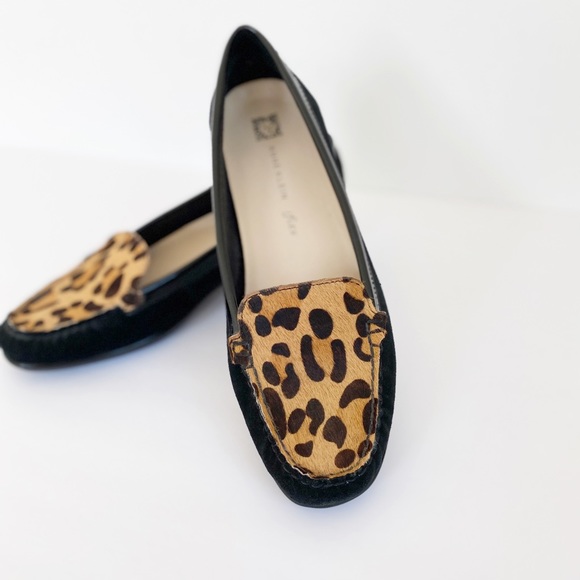 Anne Klein ifLEX Suede Real Fur Leopard Flats 7.5 - Picture 3 of 8
